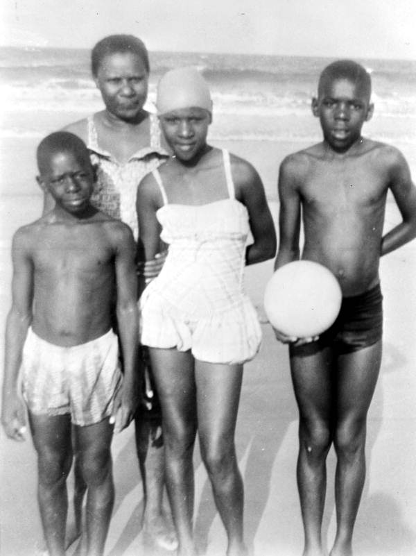 The Rosier family at American Beach, Amelia Island, Florida, 1958