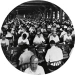 Workers making cigars at the Corral Wadiska Company in Tampa, 1929