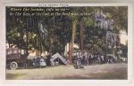 Tin Can campers postcard, ca. 1920-1930s