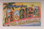 Greetings from Florida postcard, 1942