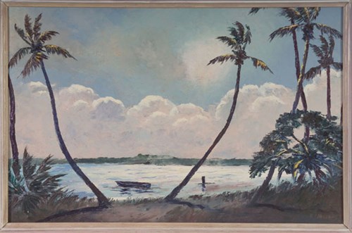 Painting by Highwaymen artist Roy A. McLendon, ca. 1960-70