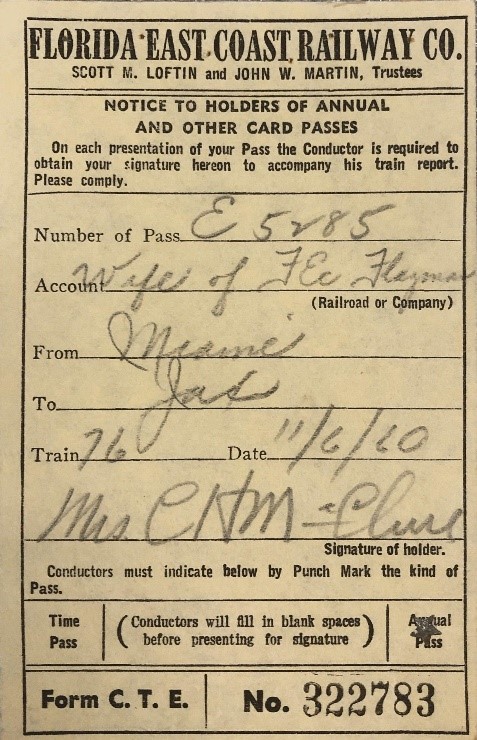 Railway Ticket Receipt