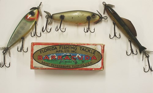 Vintage FLORIDA FISHING Tackle Companybarracuda Brandblue Wood Fishing Lure  Possibly Slim Twin Cuda Torpedo Tackle Bait W Mismatch Box -  Ireland