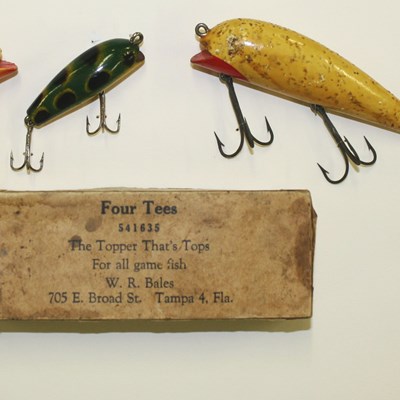 Four Tees Bait Co., ca. 1930s–40s 