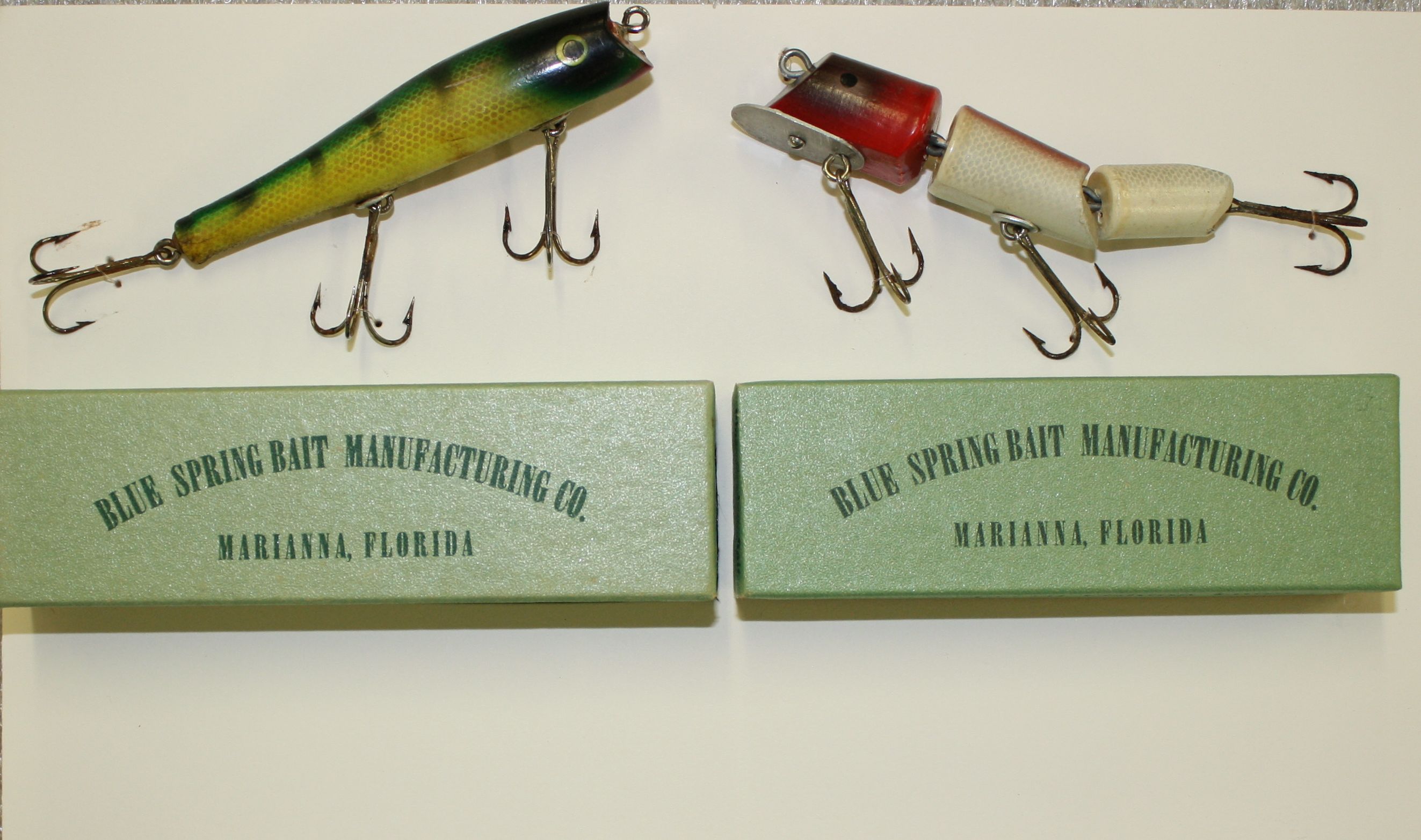 Blue Spring Bait Mfg. Co., ca. 1949–50s