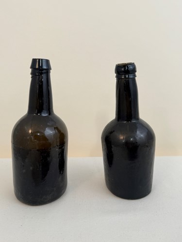 Brandy or spirit bottles, 1821–45 Artifacts courtesy of the Bureau of Archaeological Research