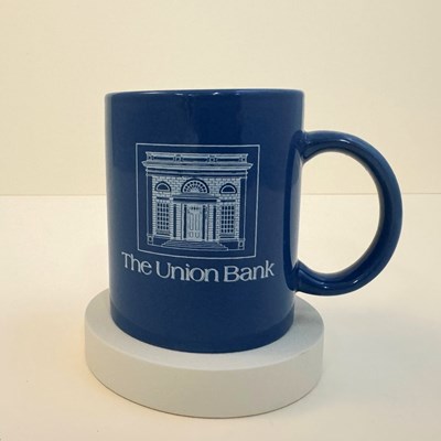 Union Bank mug, souvenir from the Museum of Florida History gift shop, ca. 1985