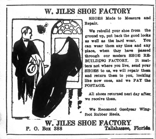 Advertisement in The Daily Democrat (Tallahassee), December 31, 1923