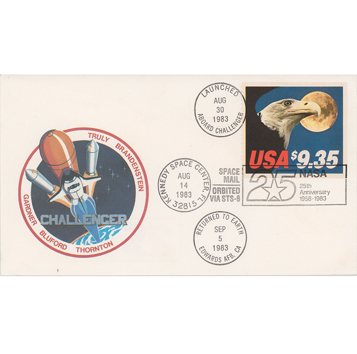 Space Shuttle Challenger Flown Cover