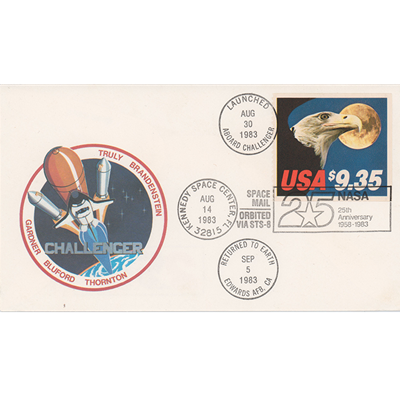 Space Shuttle Challenger Flown Cover